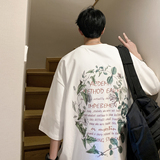 数据超好抖音重磅210克棉潮牌印花宽松短袖t恤T307-P25，男装T恤，电商A486