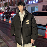2023冬装新款韩版港风宽松棉衣外套加厚保暖连帽棉服Y6006-P85，男装棉衣，电商A486