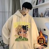 加绒加厚重磅欧美式hiphop嘻哈潮牌印花连帽卫衣外套W582-P50，男装卫衣，电商A486