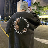 重磅华棉美式做旧水洗复古印花潮流圆领卫衣外套W290-P60，男装卫衣，电商A486