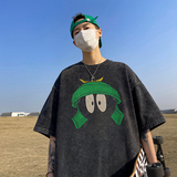直播品质数据好240克重磅水洗纯棉美式潮牌宽松短袖t恤T953P38，男装T恤，电商A486