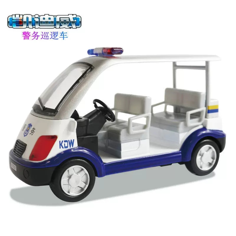 凯迪威132合金四座巡逻警车模型