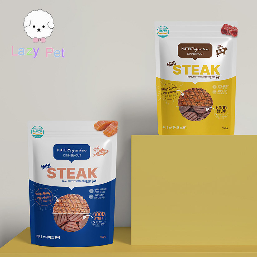 「Lazy Pet」韩国nutersgarden宠物狗欧米伽3牛肉三文鱼饼干零食