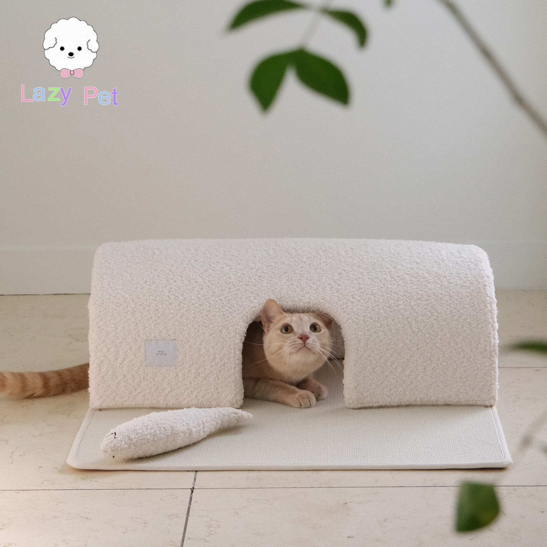 韩代柔软坚固法兰绒藏身隧道玩具