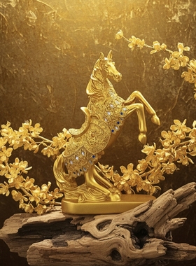 立马发财环保树脂树摆件招财摇钱树店铺公司客厅摆放乔迁开业贺礼