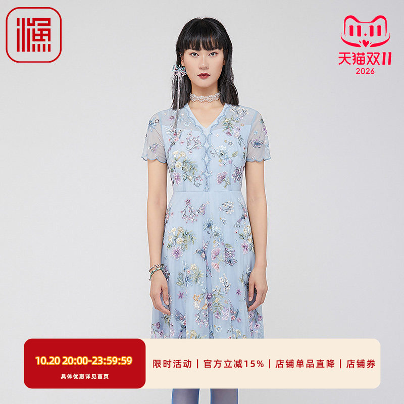 渔牌新款名媛高级感修身连衣裙