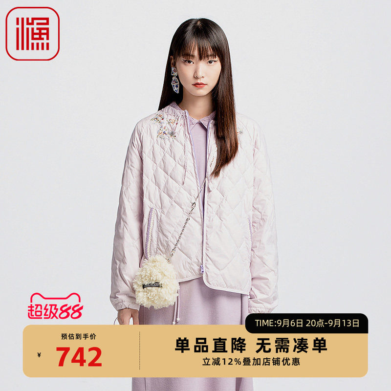 渔2024新款短款保暖羽绒服