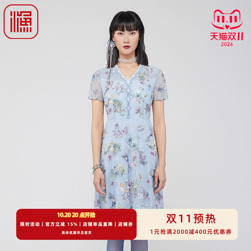 渔牌新款名媛高级感修身连衣裙