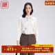 渔牌女装 上衣衬衣FGGC2201 女秋纯棉刺绣花休闲新中式 衬衫 2024新款