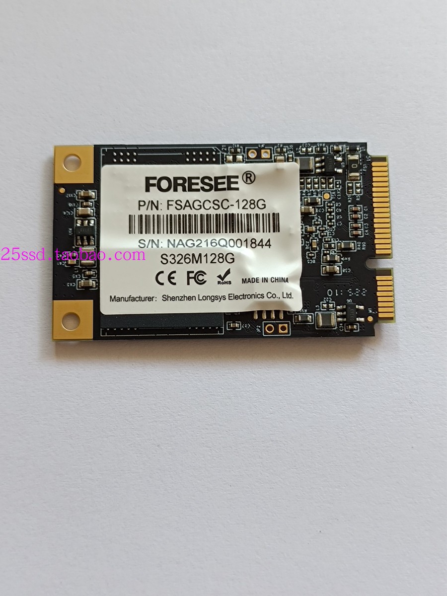 全新 江波龙 FORESEE MSATA 32G  64G 128G 256G SSD 固态硬盘 电脑硬件/显示器/电脑周边 固态硬盘 原图主图