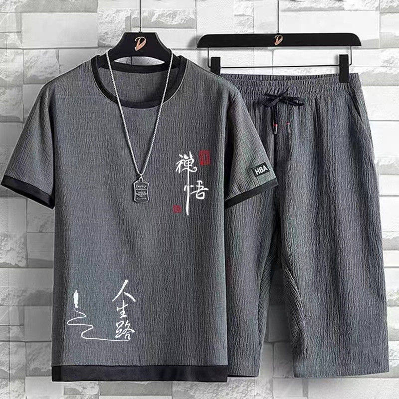 other/其他短袖夏季冰丝套装