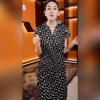 夏季法式波点优雅显瘦连衣裙