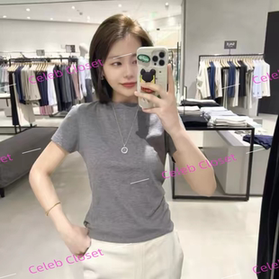 Theory 经典显瘦修身女装休闲 棉质圆领套头纯色短袖T恤 L1024521