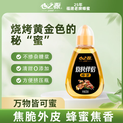 心之源烧烤伴侣蜂蜜烧烤专用蜜糖佐餐烤肉腌制美食调味纯正天然