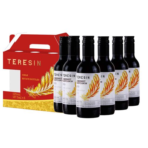 智利赤霞珠6支礼盒装红酒