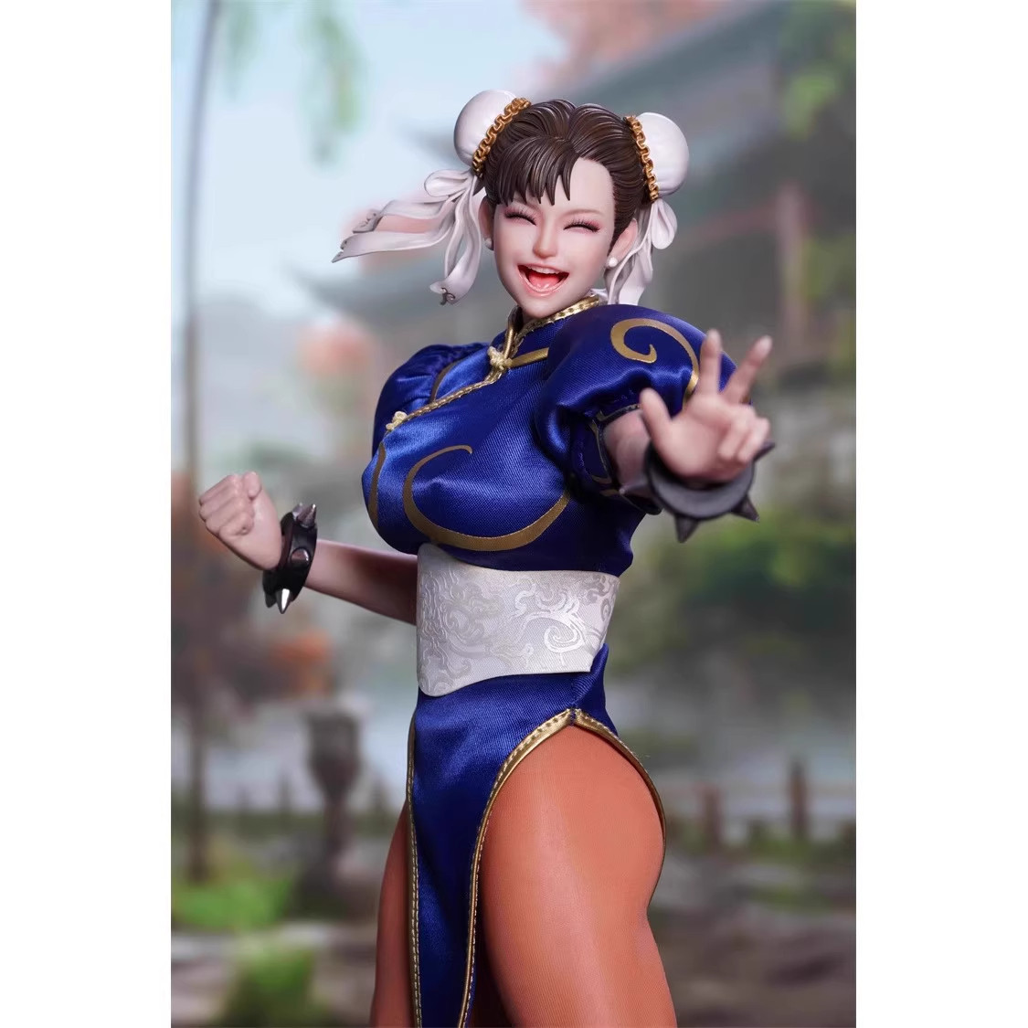 预售定金 1/6 PLAY TOYS 女格斗家春丽 双头雕 P019EX 可动兵人偶