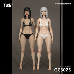 现货 True1Toys 1/6 GC3025 关节可动女兵人偶头雕素体套装