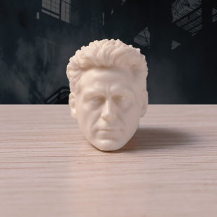 现货 1/12 兵人头雕 钢铁侠 托尼  人偶头雕白膜