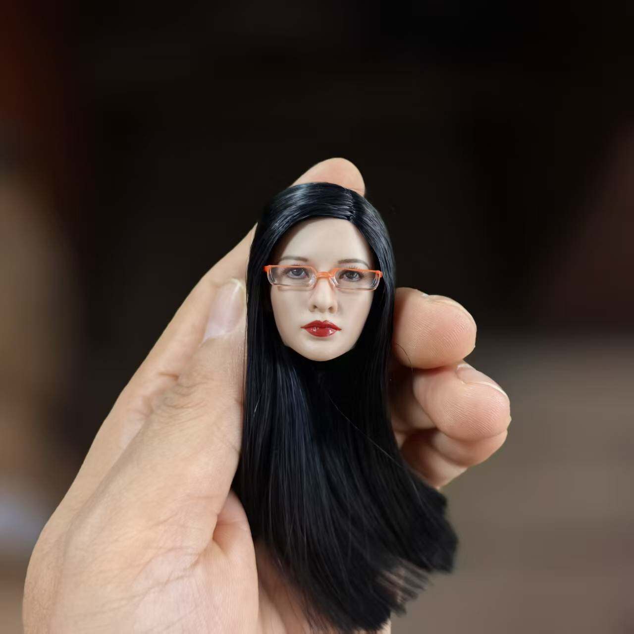 现货 1/6女兵人偶眼镜模型 潮流眼镜 女式眼镜 亚克力眼镜