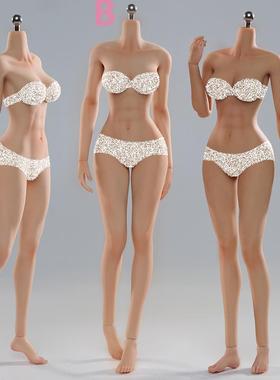 现货  1/6  VERYCOOL VCD-01/VCD-02 ABC 三肤色 硅胶中胸女素体