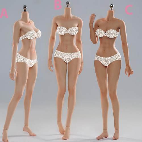 现货  1/6  VERYCOOL VCD-01/VCD-02 ABC 三肤色 硅胶中胸女素体