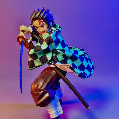 1/12 SHF鬼灭之刃灶门炭治郎衣服6寸布衣披风  不含玩具 潮流服饰