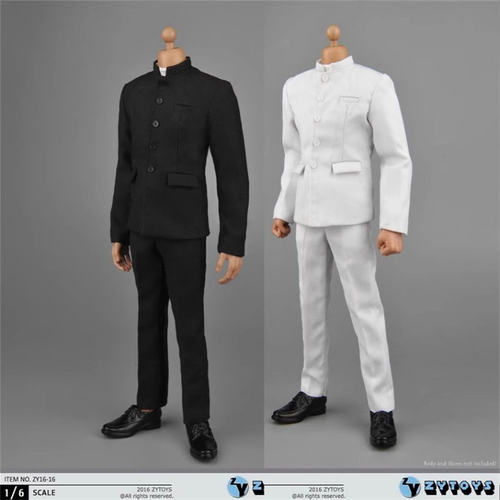 现货 ZYTOYS 1/6兵人 ZY16-16 男装 中山装 12寸人偶 衣服 中山服