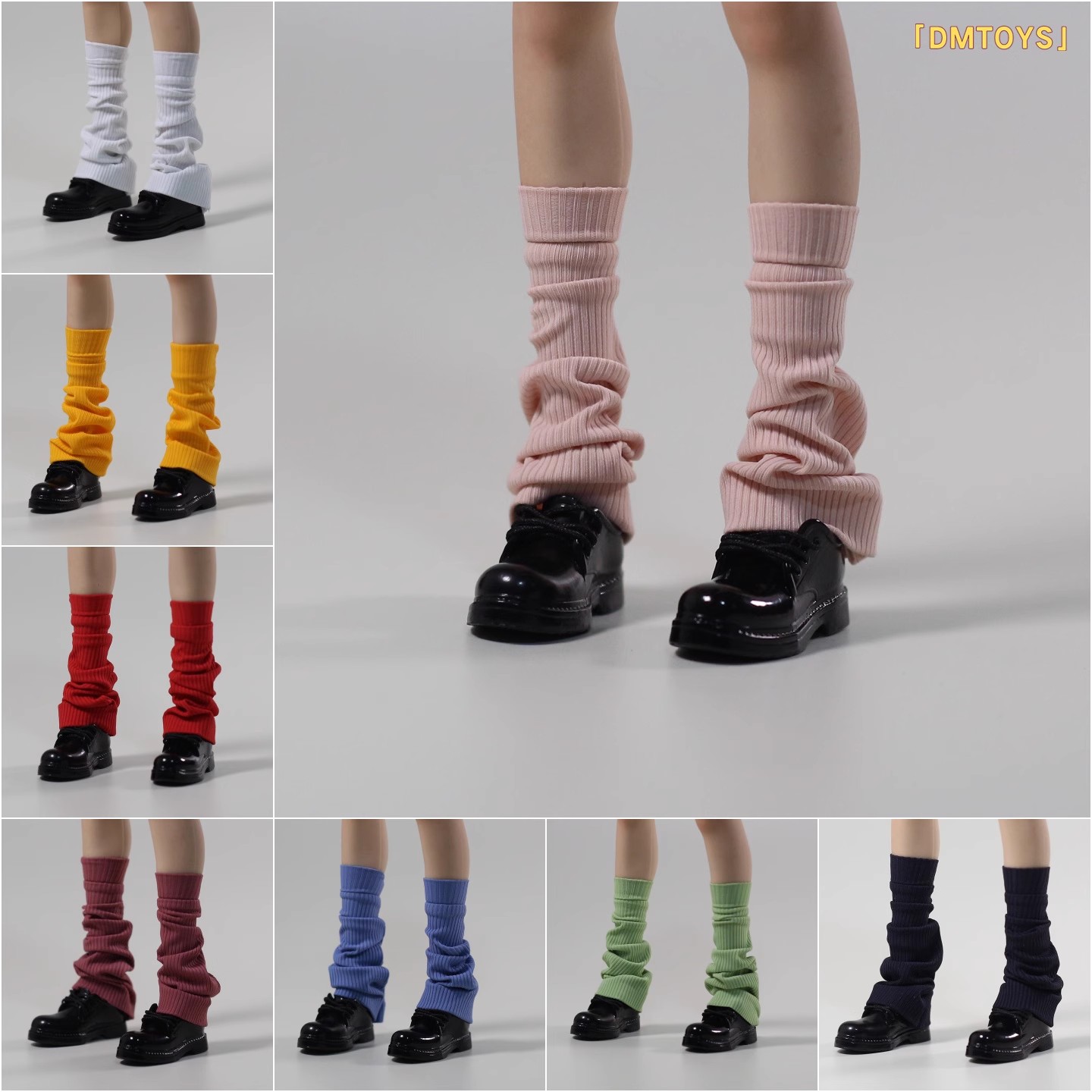 现货 DMTOYS 1/6女兵人 堆堆袜学生袜JK 潮流可动人偶服装配件