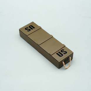 现货 1/6 木制 美军弹药箱 木盒 兵人武器配件  模型散件