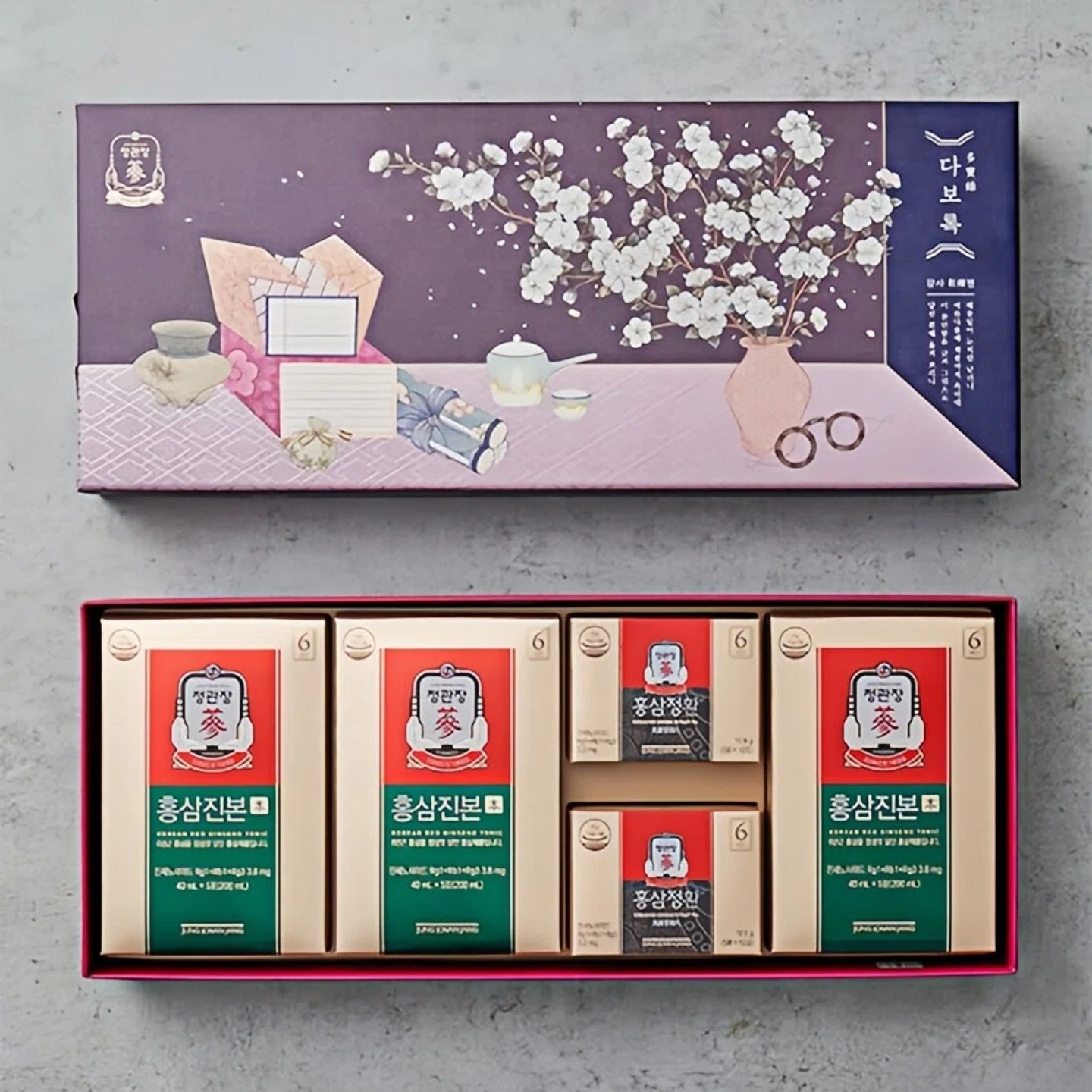 正官庄多宝录辉红参液红参丸礼盒6年根高丽参送礼用韩国本土代购