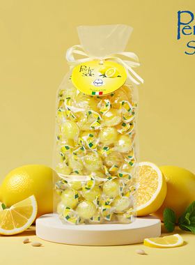 意大利柠檬硬糖酸甜清新PERLE DI SOLE零食一包1Kg韩国直邮