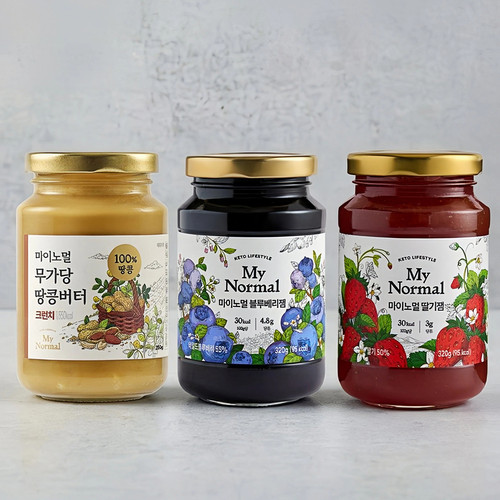 mynormal苹果蓝莓草莓巧克力果酱低热量低卡低糖韩国直邮代购