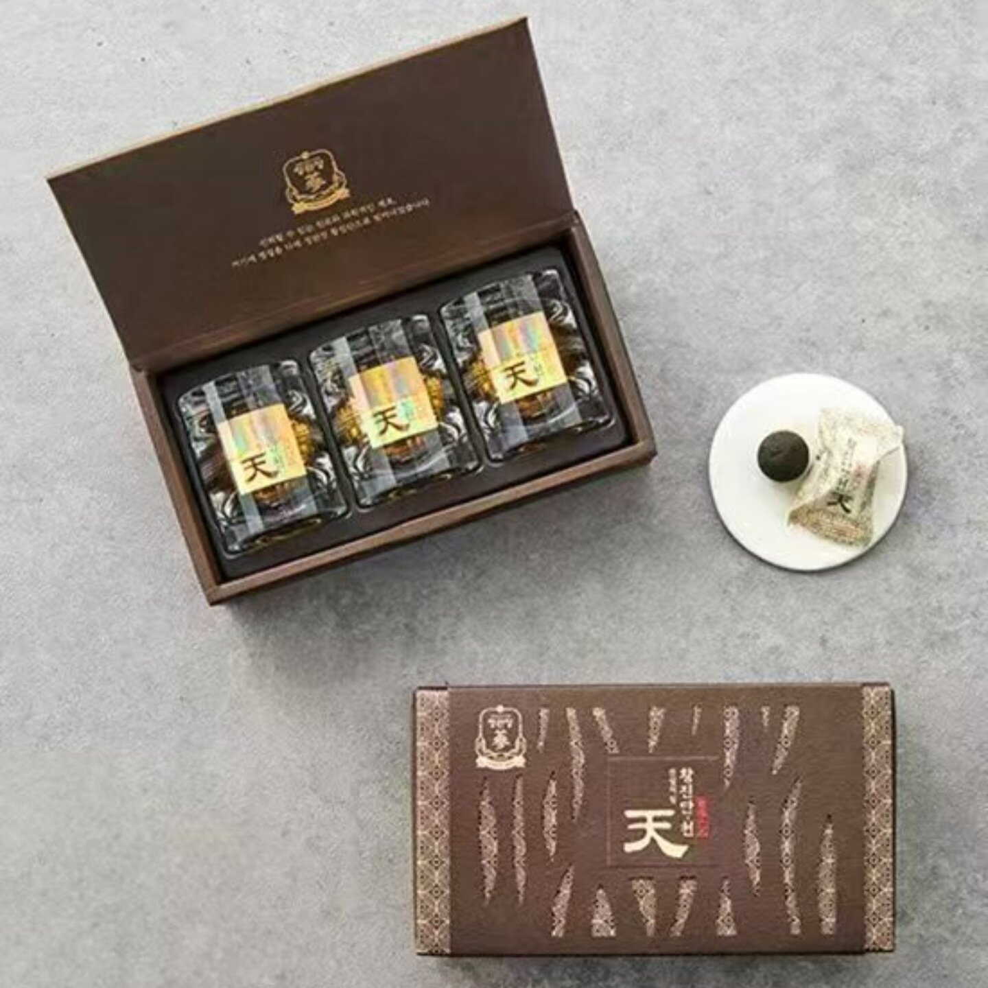 正官庄皇真丹天20颗滋补礼盒天参韩国本土专柜代购