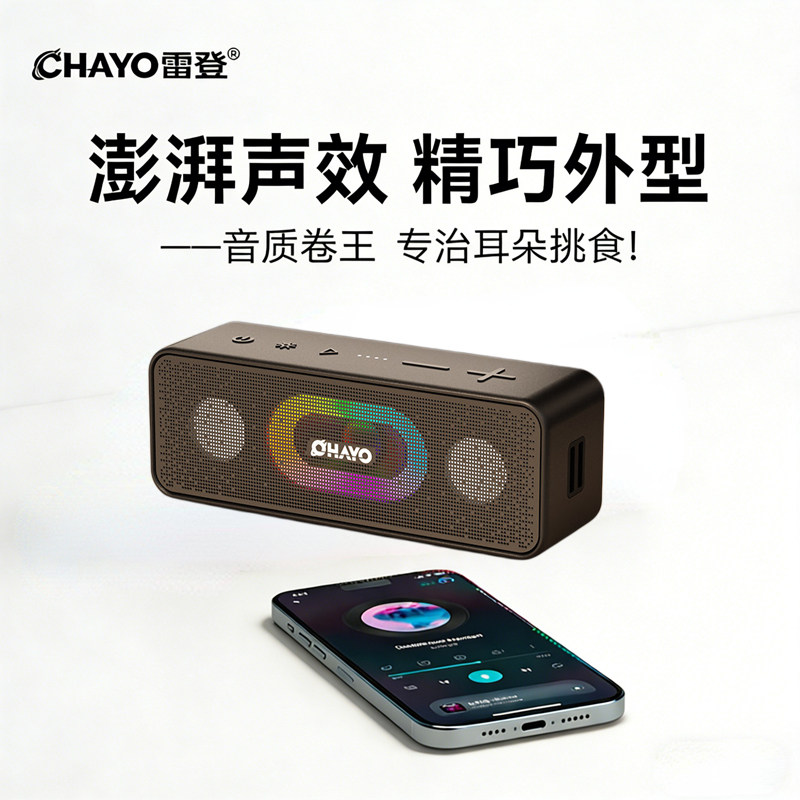 雷登2026新款S11音响无线蓝牙小音箱户外便携大音量二分频低音炮