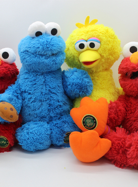 芝麻街艾莫Elmo大鸟Bird曲奇怪饼干毛绒玩具公仔玩偶娃娃生日礼物