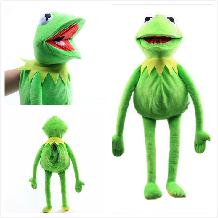 科密特青蛙毛绒玩偶英语教学手偶儿童讲故事工具生日礼物亲子活动