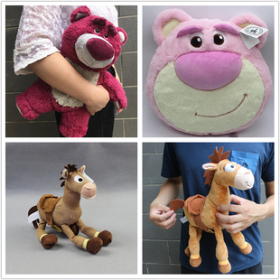 玩具总动员达鸭红心马胡迪巴斯光年毛绒玩具公仔玩偶布娃娃草莓熊