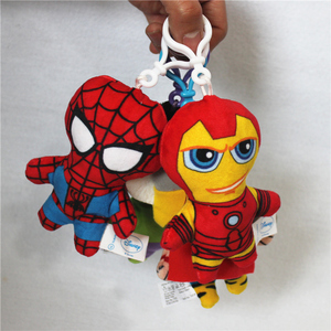 复仇者联盟Avengers蜘蛛侠钢铁侠绿巨人雷神毛绒玩具小挂件钥匙扣
