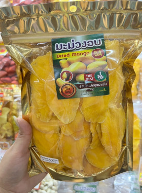 泰国5A原味芒果干500g清迈瓦洛洛手信特产bigc蜜饯水果干果脯零食