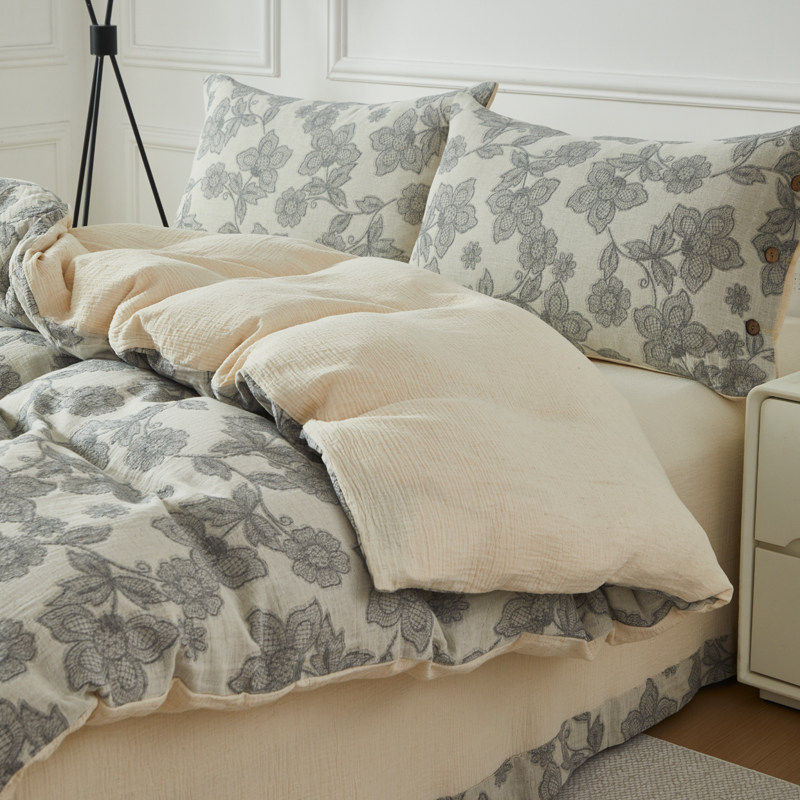 法国进口亚麻棉被套单件定制雨露麻棉色织水洗大尺寸被罩单件定做,床上用品,被套,淘宝优惠券,粉丝福利购,淘宝优惠卷