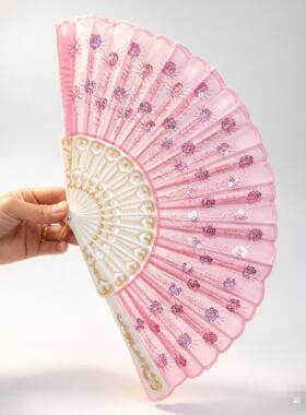 蕾丝女士舞蹈扇子9.9包邮