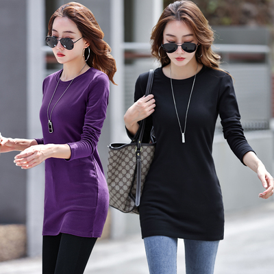 中长宽打底衫中厚纯棉