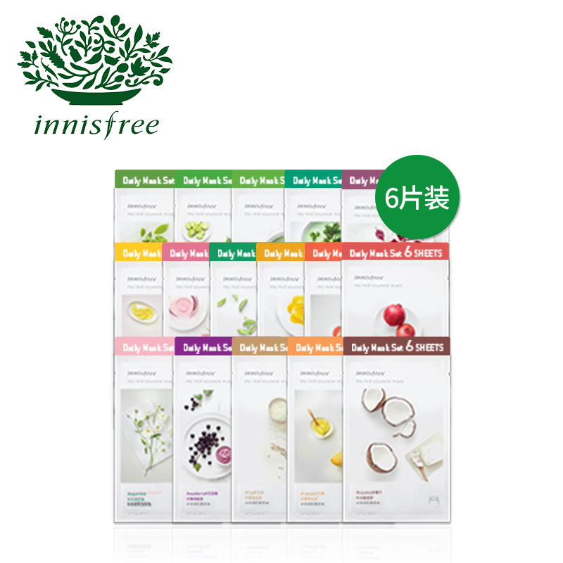 innisfree/ÔÃÊ«·çÒ÷ÔÃÏíÏÊÝÍÃæÄ¤ºÐ×°(6Ƭ) ²¹Ë®±£Êª×ÌÑø¹â