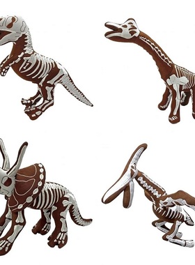 日本正版TAKEOFF恐龙骨骼标本系列玩偶挂件侏罗纪霸王龙三角龙