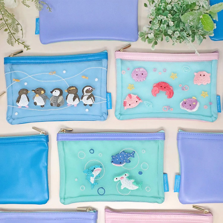 日本内藤研究所网眼刺绣笔袋