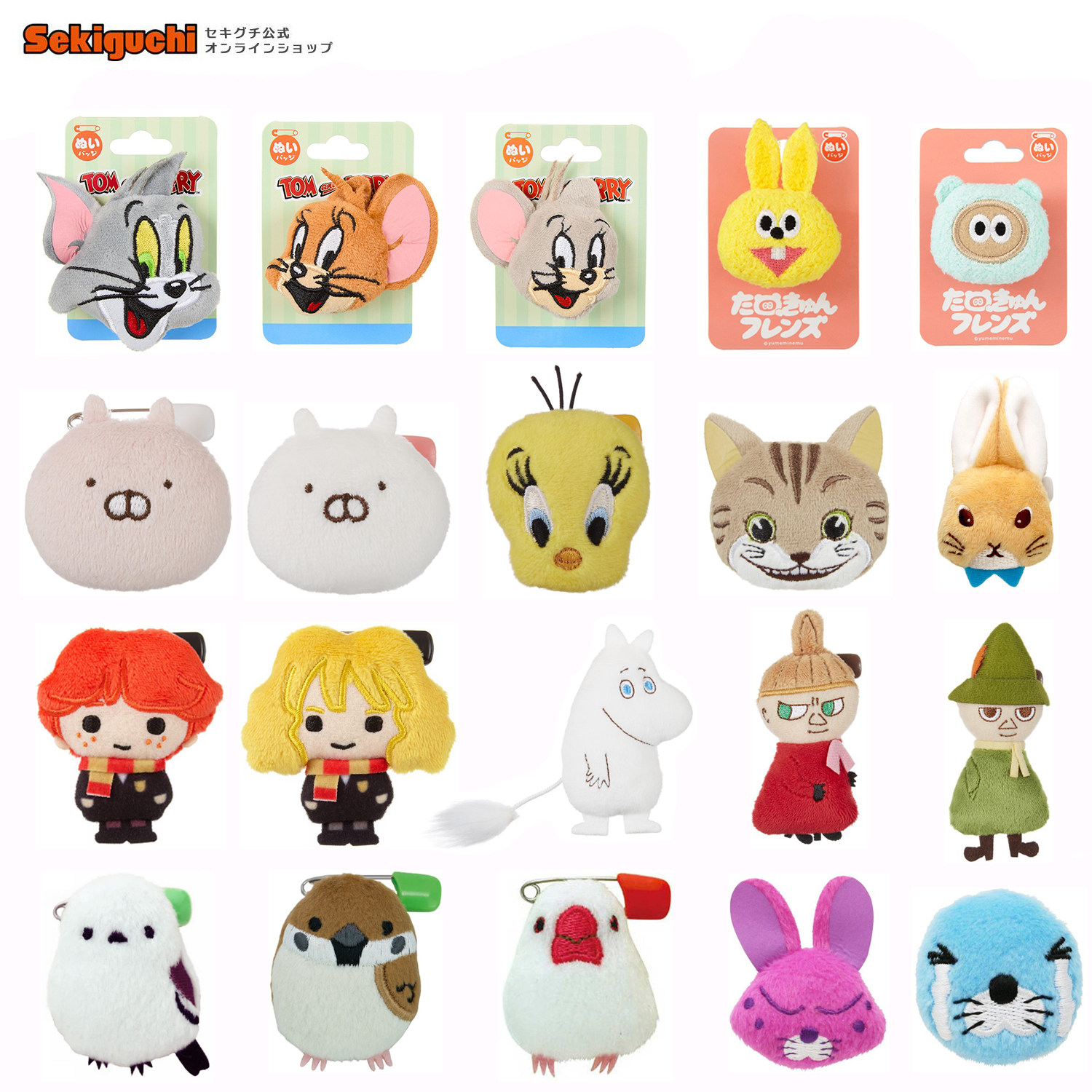 日本sekiguchi动漫周边公仔胸针