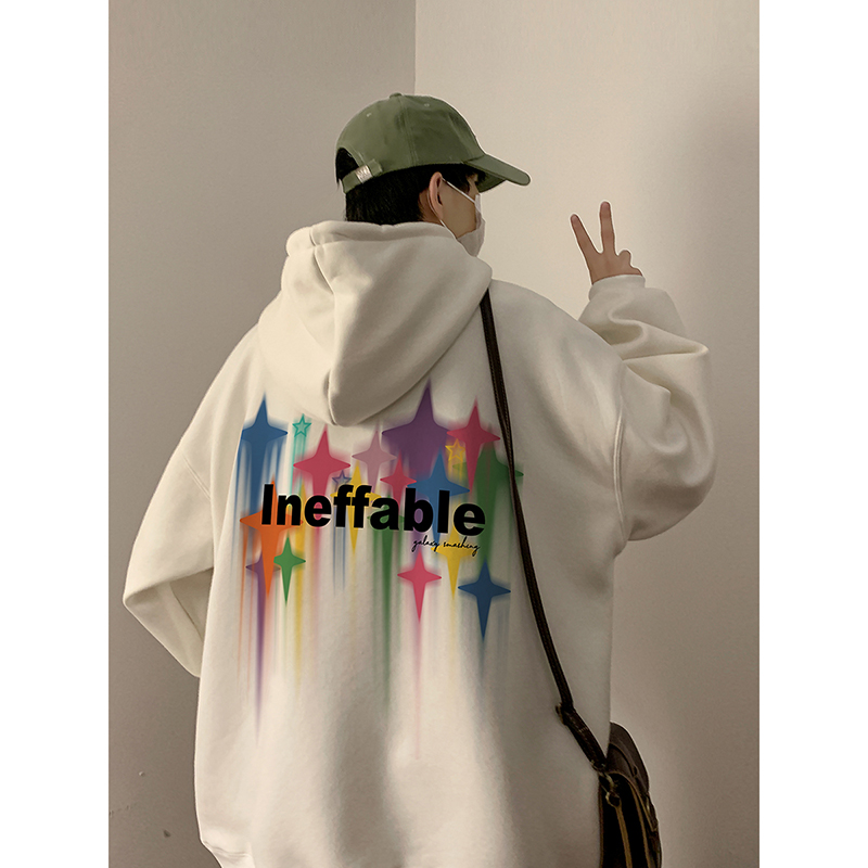 oversize加绒加厚连帽卫衣