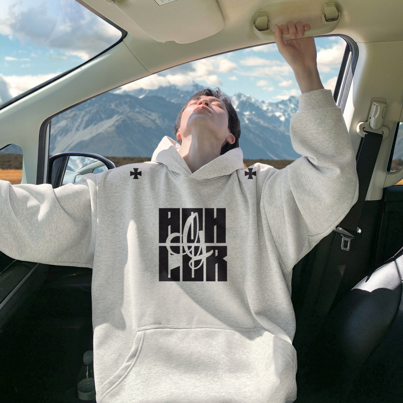 卫衣男款秋冬重磅加绒加厚宽松