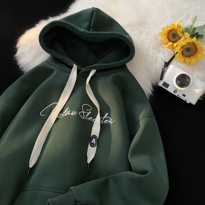 oversize美式潮牌连帽卫衣