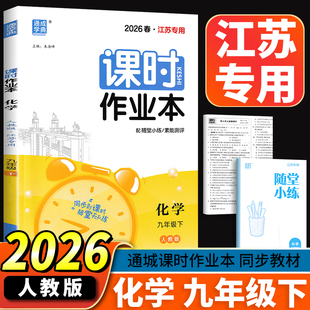 现货2026版通城学典课时作业本人教版九年级下册化学人教版 随堂天天练9年级初三化学下学期同步课堂作业本知识中考题练习每课一练